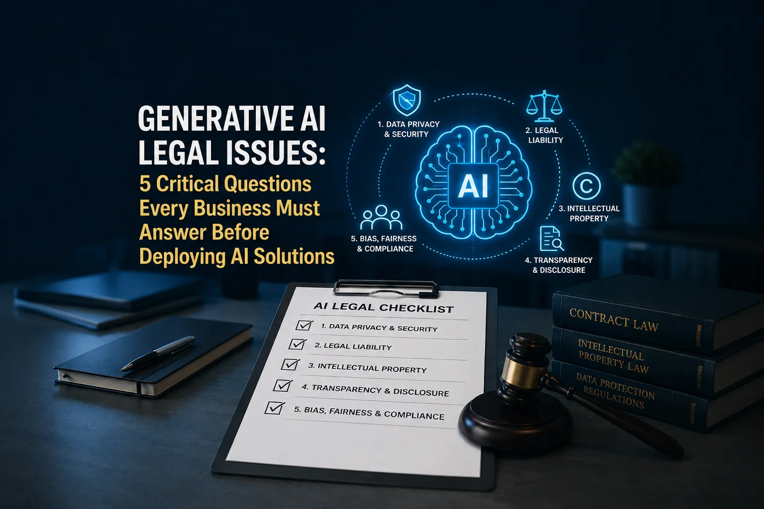Generative AI Legal Issues: 5 Critical Questions Every Business Must Answer Before Deploying AI Solutions